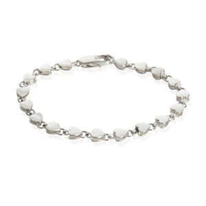 Tiffany & Co. Sterling Silver  Vintage Heart Link Bracelet